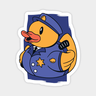 Police Rubber Ducky Magnet