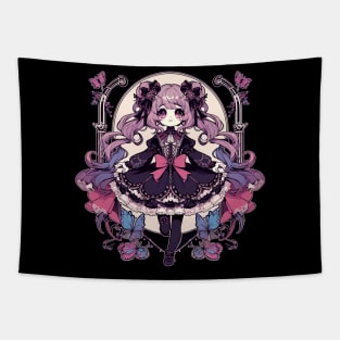 Black Gothic Lolita Tapestry