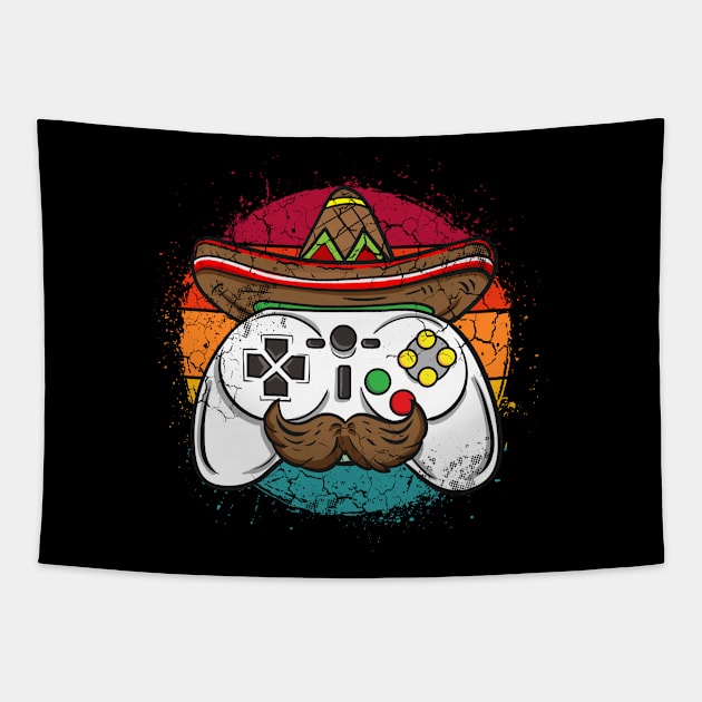 Cinco de Mayo Video Gamer Controller Fiesta 5 Tapestry by E