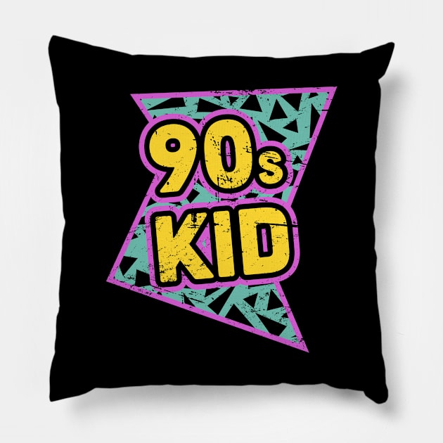 Rad 90s Kid Pillow by Wizardmode