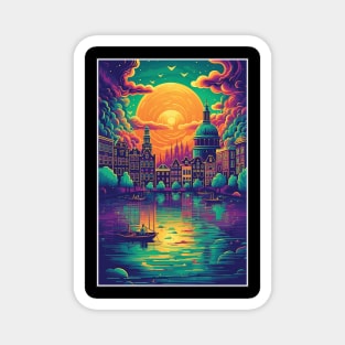 Trippy Amsterdam, Poster Magnet