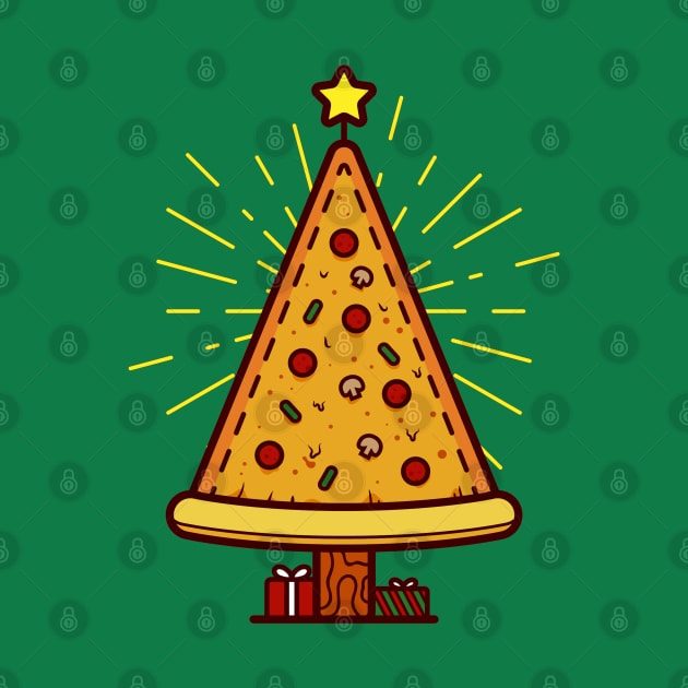 Christmas Tree Pizza by GrayDaiser