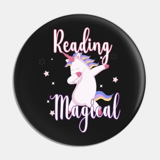 Reading Is Magical Unicorn - Cute Librarian Pin