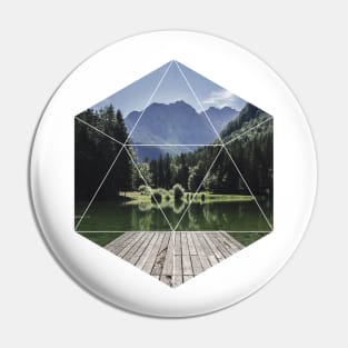 Beautiful Nature Lake Geometric Photography Pin