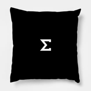 Sigma Symbol Pillow