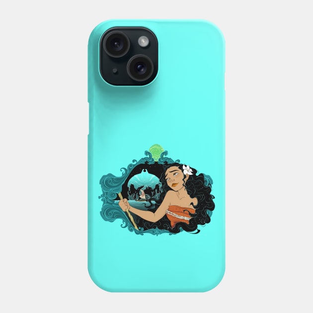 Pacific Islander Princess Phone Case by Drea D. Illustrations