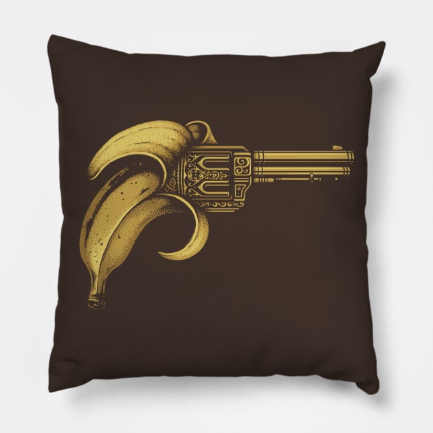 Banana Gun Pillow by enkeldika2