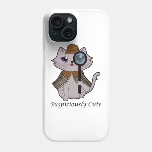 detective cat Phone Case