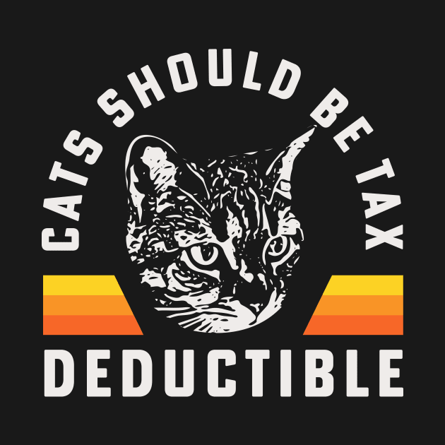 Cats Should Be Tax Deductible Tabby Cat Maine Coon Mom by PodDesignShop