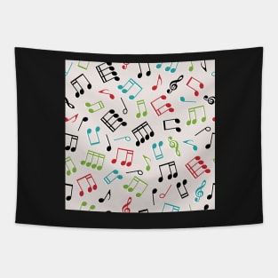 Musical Notes Pattern Tapestry