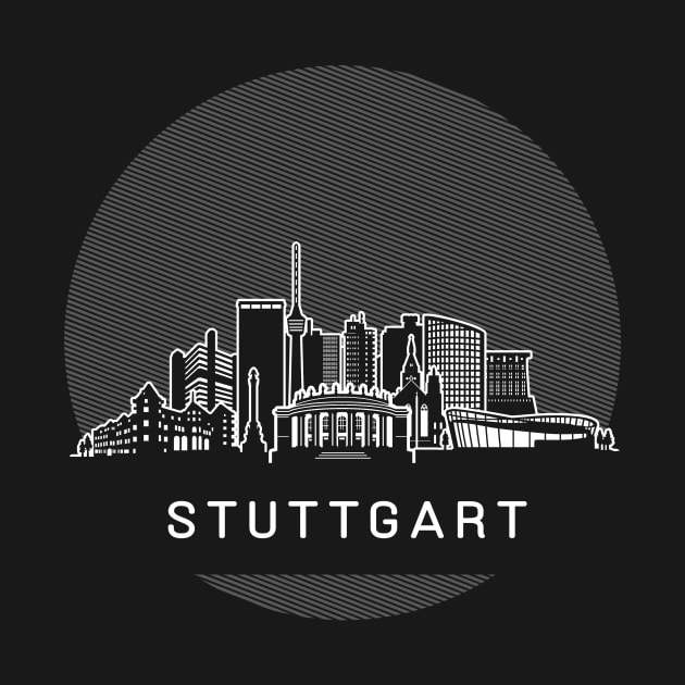 Stuttgart Germany Skyline by travel2xplanet