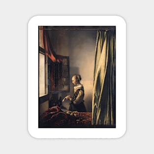 Johannes Vermeer - Girl Reading A Letter By An Open Window 1659 Magnet