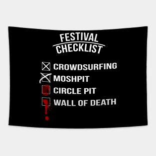 Metal und Rock - Festival Checkliste Tapestry