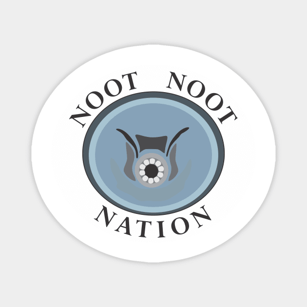 Water bear - Noot Noot Nation (oval badge) Magnet by DiatomsATTACK