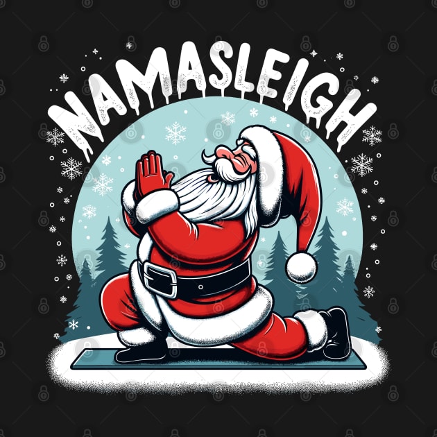 Namasleigh Funny Yoga Gift Men Women Ugly Christmas Yoga by KsuAnn