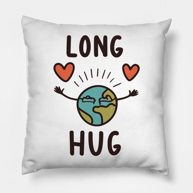 Long Distance Relationship Pillow by RetroColors