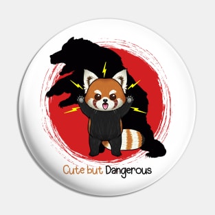 Red Panda with the Shadow of a Bear: A Tale of Courage Pin