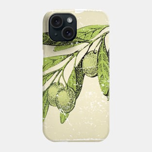 Olives pattern texture Phone Case