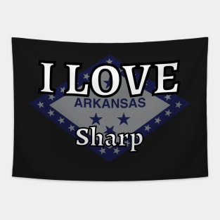 I LOVE Sharp | Arkensas County Tapestry