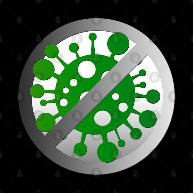 Stop coronavirus (dark background) by pArt