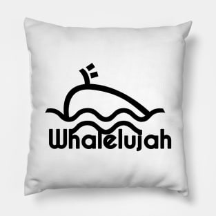 Whale Luja - Whales and Jesus Fan Shirt Pillow