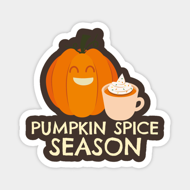 Pumpkin Spice Latte Season Magnet by CANVAZSHOP