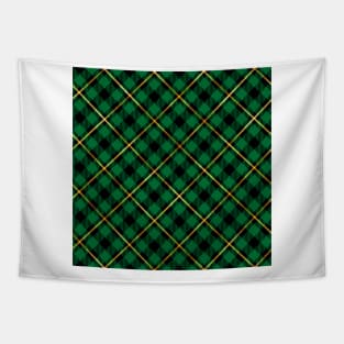 Pride Of Scotland Tartan Green Black And Gold Tapestry