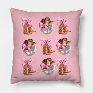 Coquette Disco Cowgirl Pillow