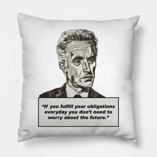 Jordan Peterson Quote #3 (new artwork version) Pillow