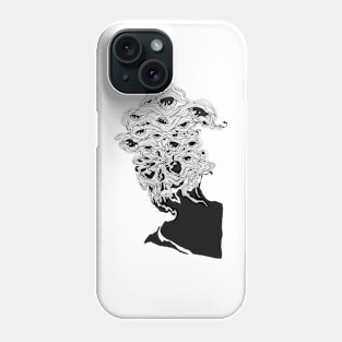 many eyes face Phone Case