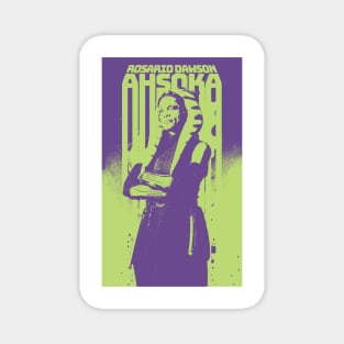 Rosario Dawson in Ahsoka graphic design illustration ironpalette Magnet