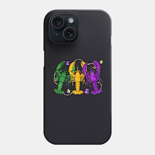 Mardi Gras Crawfish Happy Mardi Gras 2024 Matching Party Phone Case