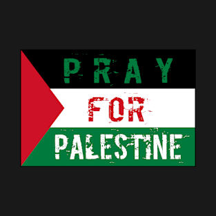 Pray for Palestine Flag Artwork T-Shirt