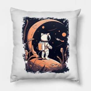 I'm Cat Astronaut, Funny Cat Floating Around The Planets Pillow