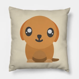 Cute Minimal Puppy Dog Pillow