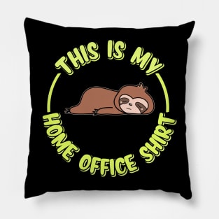 Funny Home Office Sloth Pillow