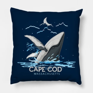 Cape Cod Massachusetts Whale Watching Humpback Whale Pillow