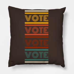 VOTE - Retro Repeat - Get Out The Vote Design Pillow