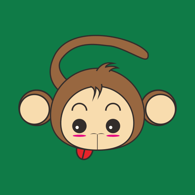 Cute Funny Monkey by XOZ