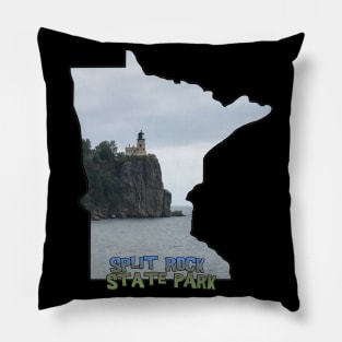 Minnesota State Outline (Split Rock State Park) Pillow