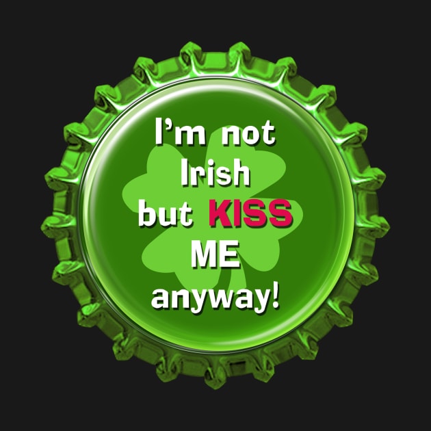 St. Patrick's Day Magnet and Sticker | KISS Me by Cherie(c)2022 by CheriesArt