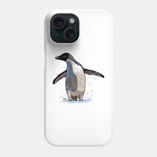 adelie penguin splashing about :o) Phone Case