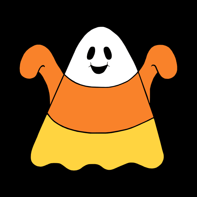 Candy Corn Ghost by Art by Deborah Camp