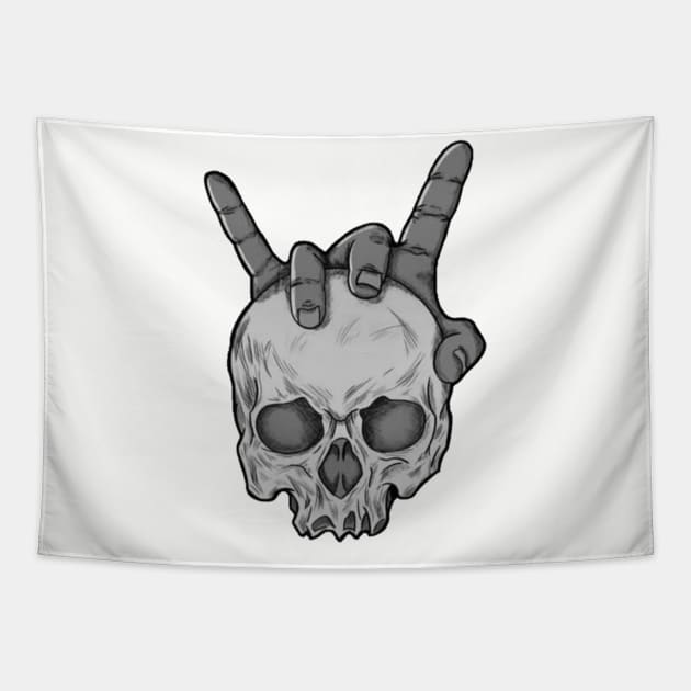 Fuck Skulls Tapestry by Rocket Girls 