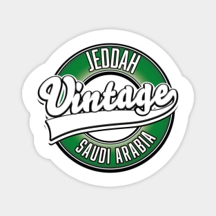 Jeddah saudi arabia vintage logo, Magnet