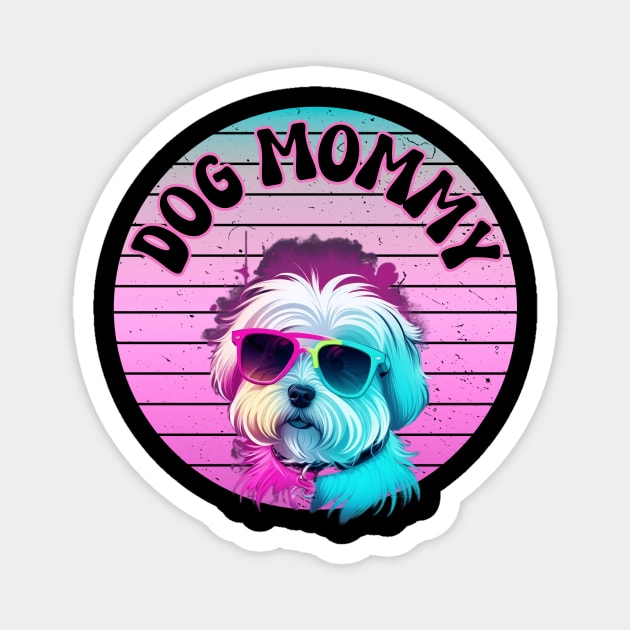 Dog Mommy Sunset Magnet by Relax and Carry On