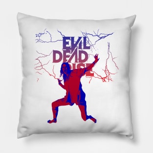 Evil Dead Rise 2023 graphic design by ironpalette Pillow