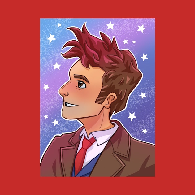 Cute Tenth Doctor Stars by inhonoredglory