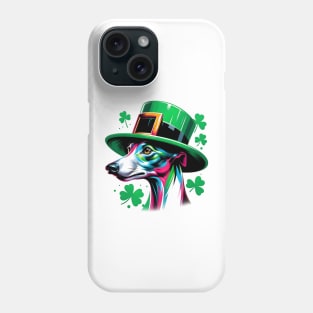 Italian Greyhound Celebrates Saint Patrick's Day Phone Case