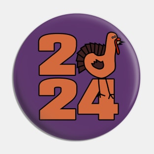 Thanksgiving 2024 with Cute Turkey Pin